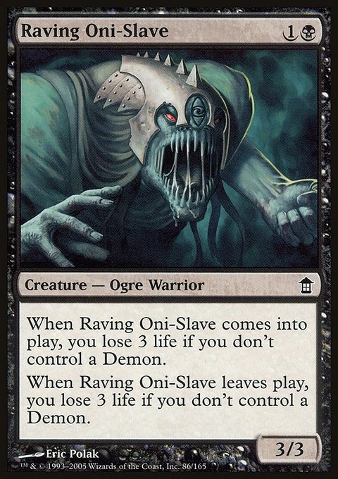 Raving Oni-Slave, Saviors of Kamigawa #86, Magic: The Gathering card