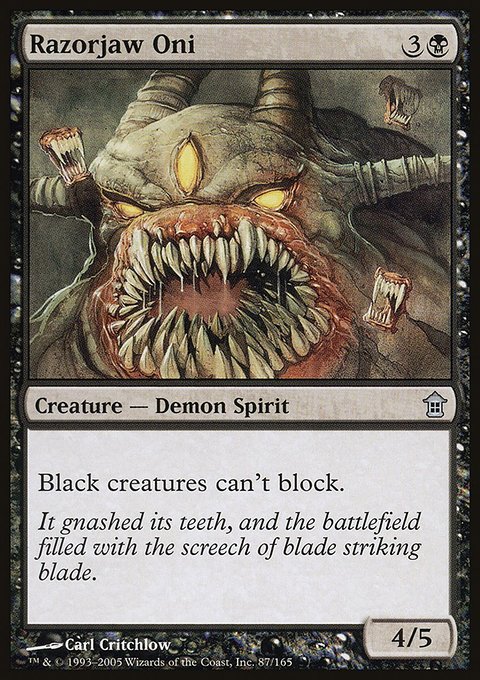 Razorjaw Oni, Saviors of Kamigawa #87, Magic: The Gathering card