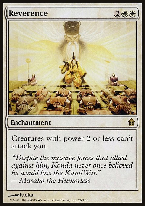 Reverence, Saviors of Kamigawa #26, Magic: The Gathering card
