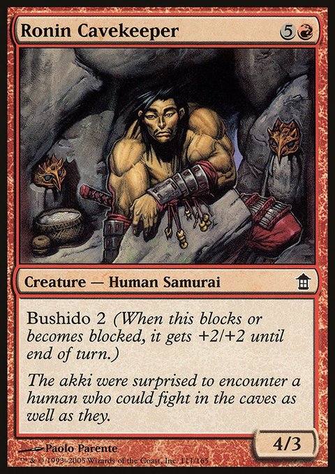 Ronin Cavekeeper, Saviors of Kamigawa #111, Magic: The Gathering card