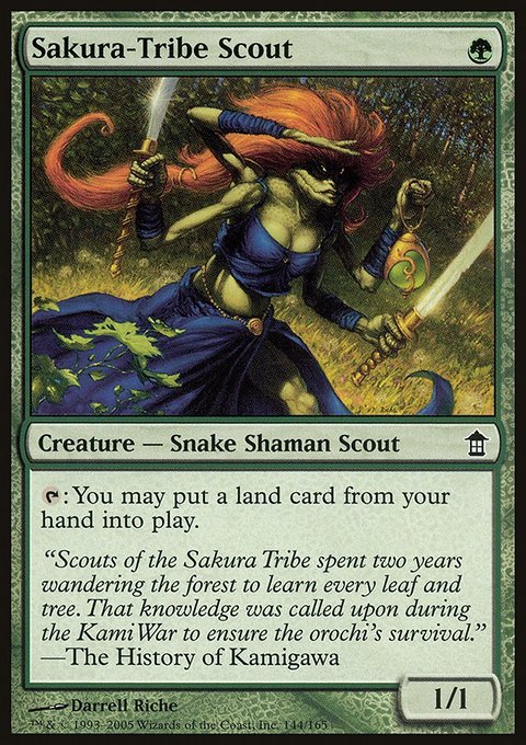 Sakura-Tribe Scout, Saviors of Kamigawa #144, Magic: The Gathering card