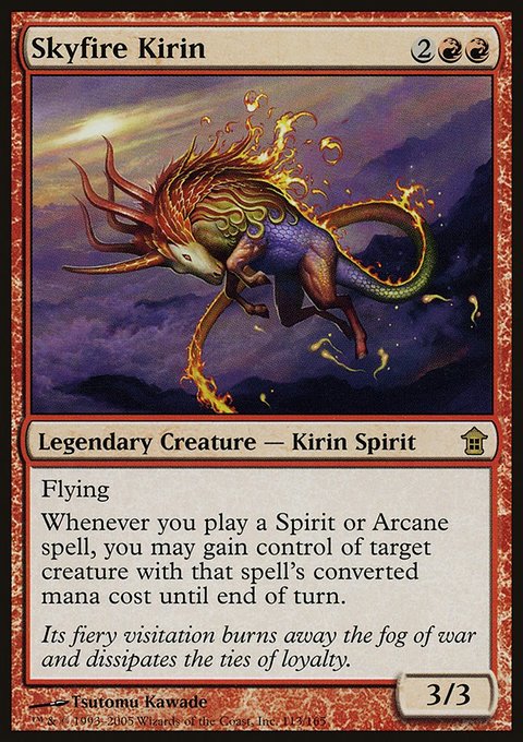 Skyfire Kirin, Saviors of Kamigawa #113, Magic: The Gathering card