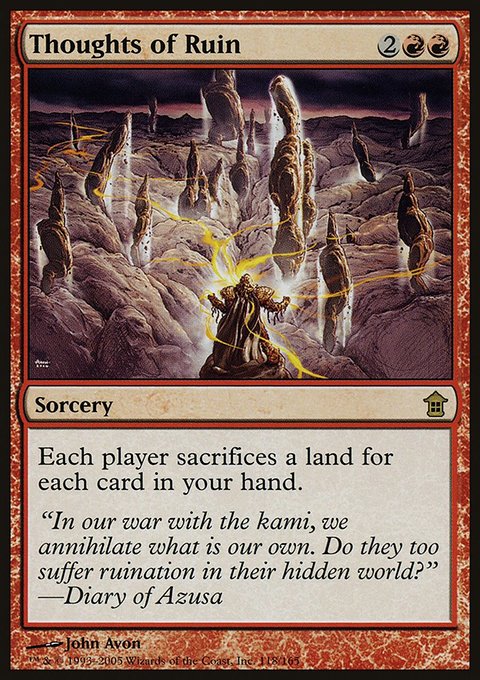 Thoughts of Ruin, Saviors of Kamigawa #118, Magic: The Gathering card
