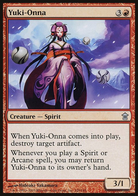 Yuki-Onna, Saviors of Kamigawa #120, Magic: The Gathering card