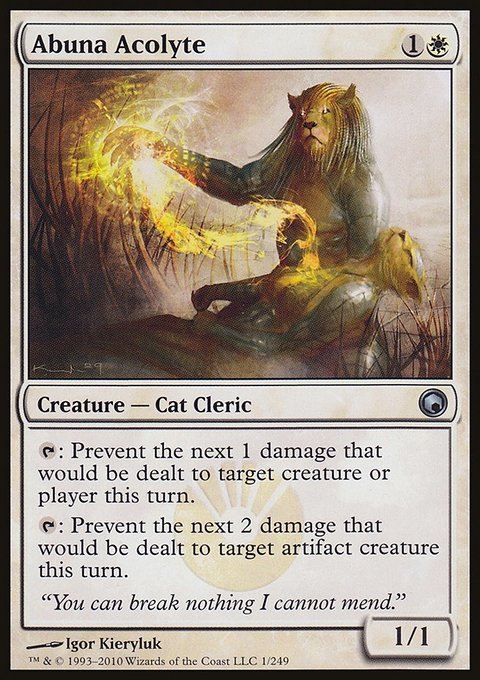 Abuna Acolyte, Scars of Mirrodin #1, Magic: The Gathering card