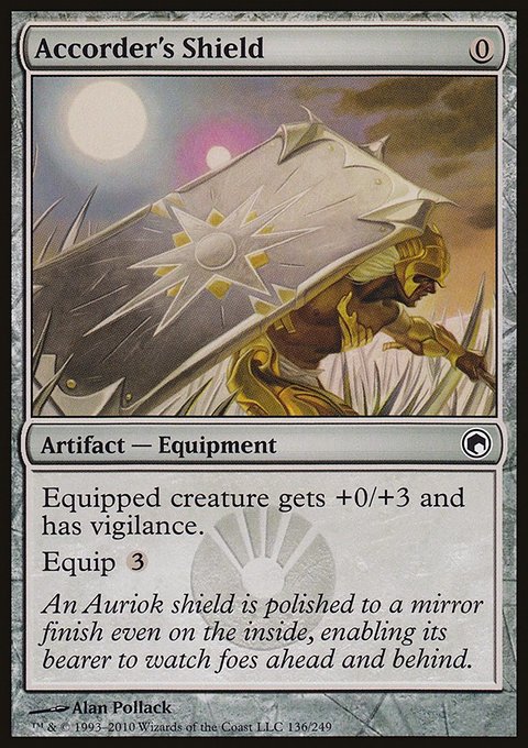 Accorder's Shield, Scars of Mirrodin #136, Magic: The Gathering card