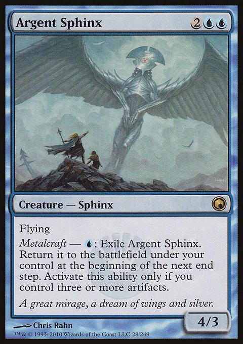 Argent Sphinx, Scars of Mirrodin #28, Magic: The Gathering card