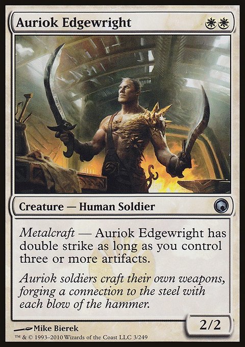 Auriok Edgewright, Scars of Mirrodin #3, Magic: The Gathering card