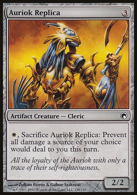 Auriok Replica, Scars of Mirrodin #138, Magic: The Gathering card