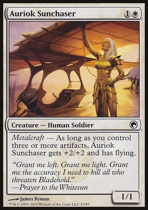 Auriok Sunchaser, Scars of Mirrodin #4, Magic: The Gathering card