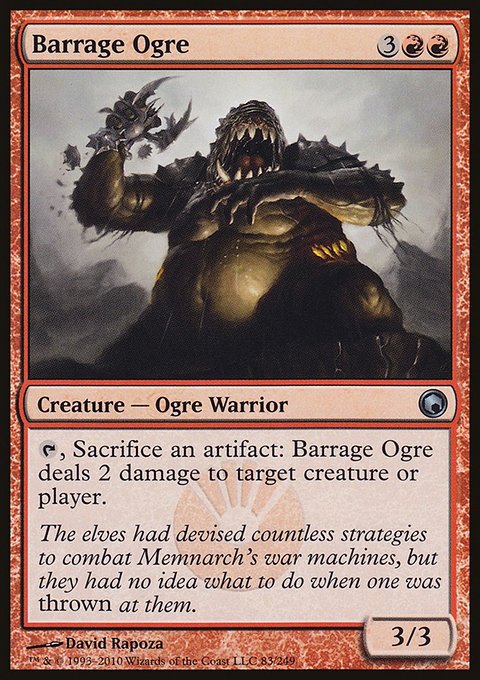 Barrage Ogre, Scars of Mirrodin #83, Magic: The Gathering card