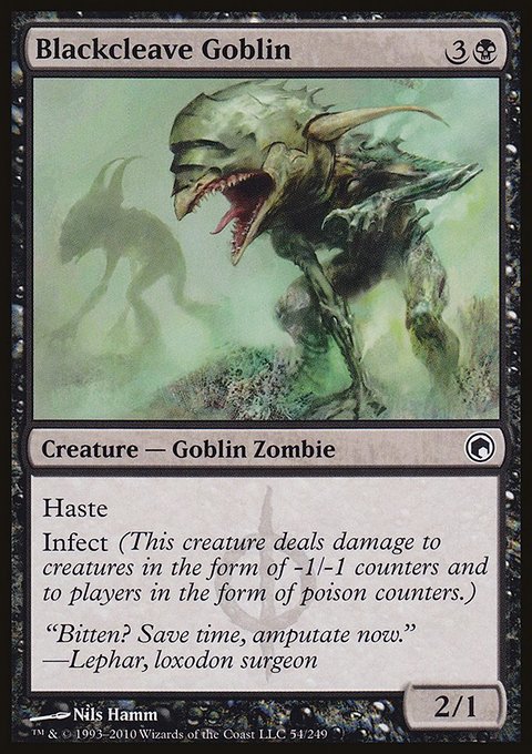 Blackcleave Goblin, Scars of Mirrodin #54, Magic: The Gathering card