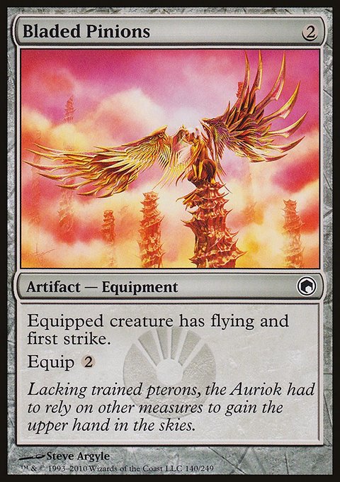 Bladed Pinions, Scars of Mirrodin #140, Magic: The Gathering card