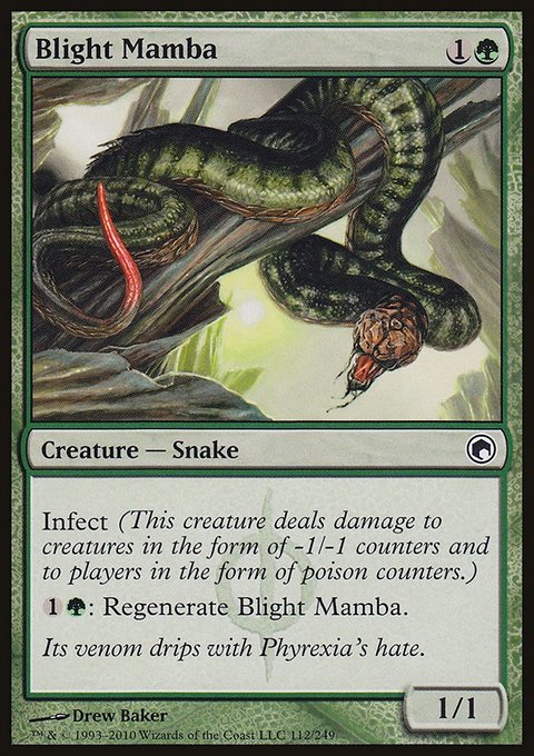 Blight Mamba, Scars of Mirrodin #112, Magic: The Gathering card
