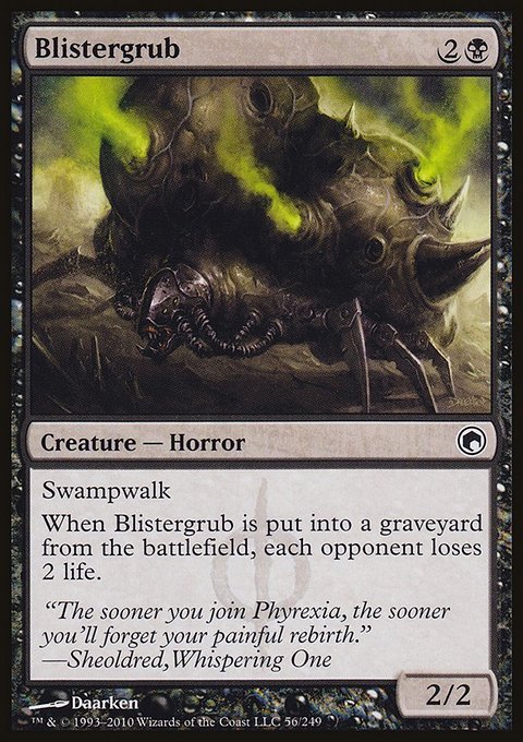 Blistergrub, Scars of Mirrodin #56, Magic: The Gathering card