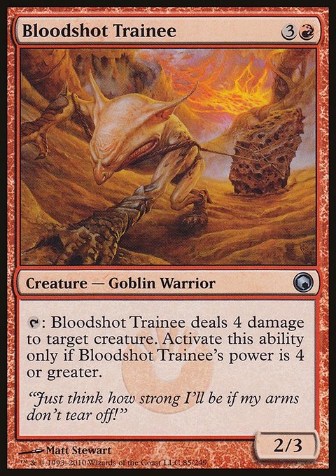 Bloodshot Trainee, Scars of Mirrodin #85, Magic: The Gathering card