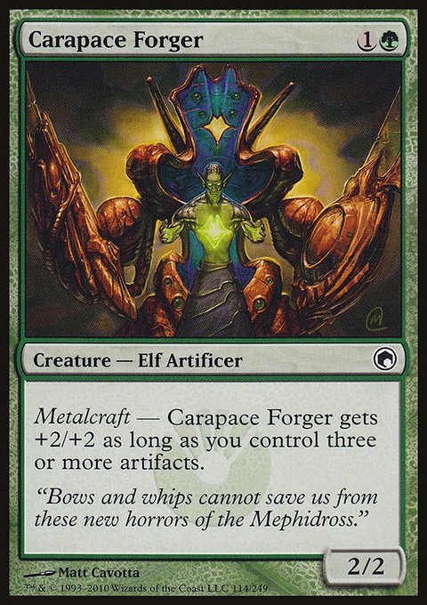Carapace Forger, Scars of Mirrodin #114, Magic: The Gathering card