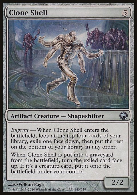Clone Shell, Scars of Mirrodin #143, Magic: The Gathering card
