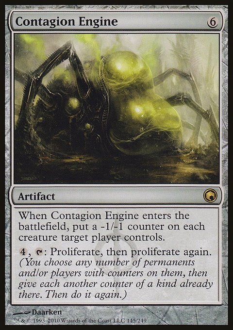 Contagion Engine, Scars of Mirrodin #145, Magic: The Gathering card