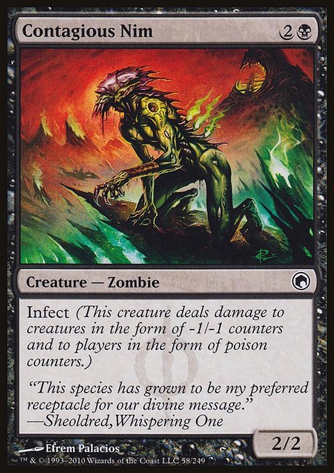 Contagious Nim, Scars of Mirrodin #58, Magic: The Gathering card