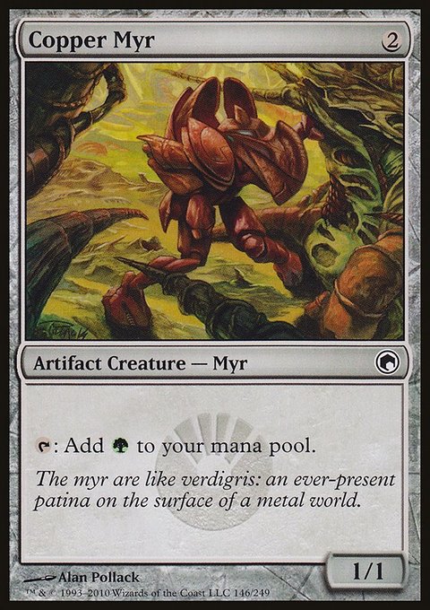 Copper Myr, Scars of Mirrodin #146, Magic: The Gathering card
