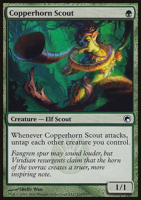 Copperhorn Scout, Scars of Mirrodin #116, Magic: The Gathering card