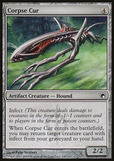 Corpse Cur, Scars of Mirrodin #147, Magic: The Gathering card