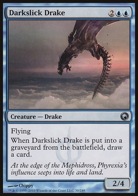 Darkslick Drake, Scars of Mirrodin #30, Magic: The Gathering card