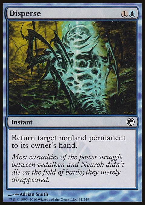 Disperse, Scars of Mirrodin #31, Magic: The Gathering card