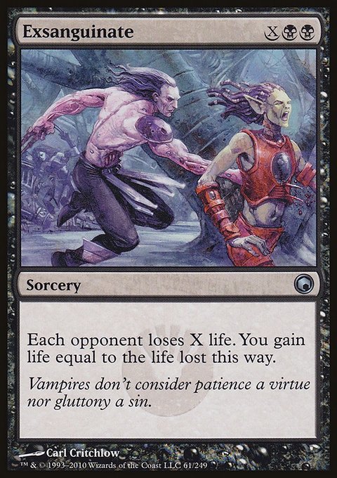 Exsanguinate, Scars of Mirrodin #61, Magic: The Gathering card