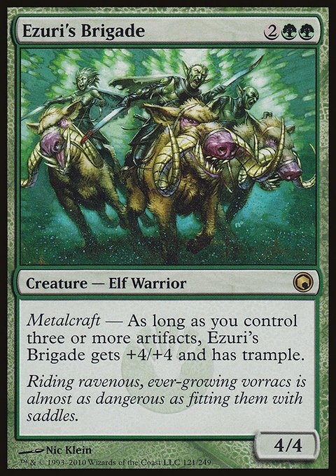 Ezuri's Brigade, Scars of Mirrodin #121, Magic: The Gathering card
