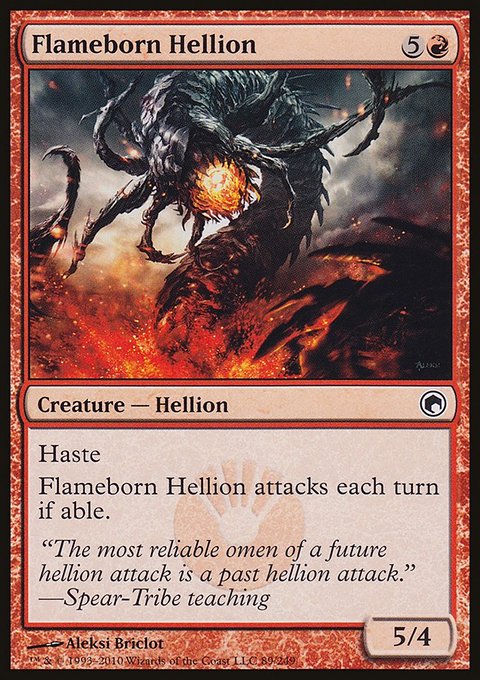 Flameborn Hellion, Scars of Mirrodin #89, Magic: The Gathering card