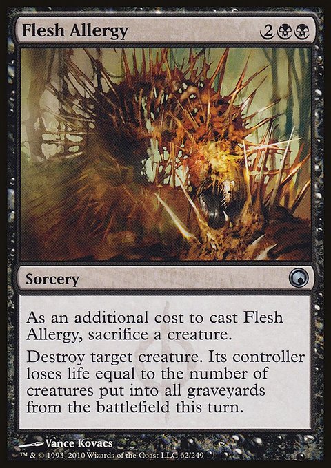 Flesh Allergy, Scars of Mirrodin #62, Magic: The Gathering card
