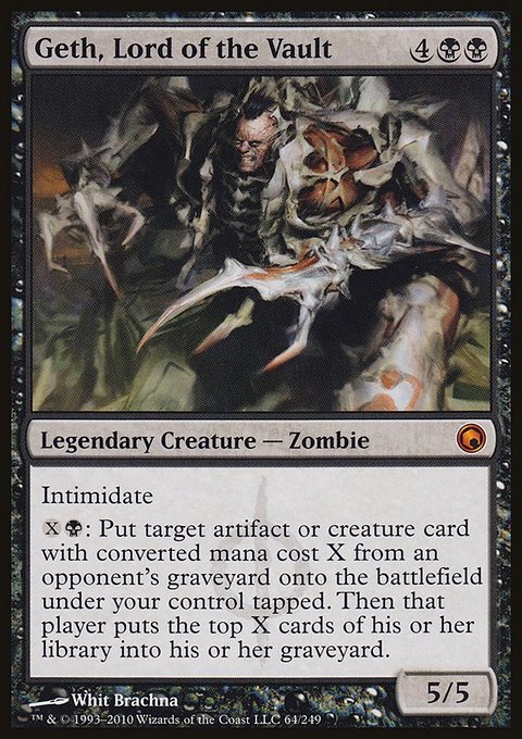 Geth, Lord of the Vault, Scars of Mirrodin #64, Magic: The Gathering card