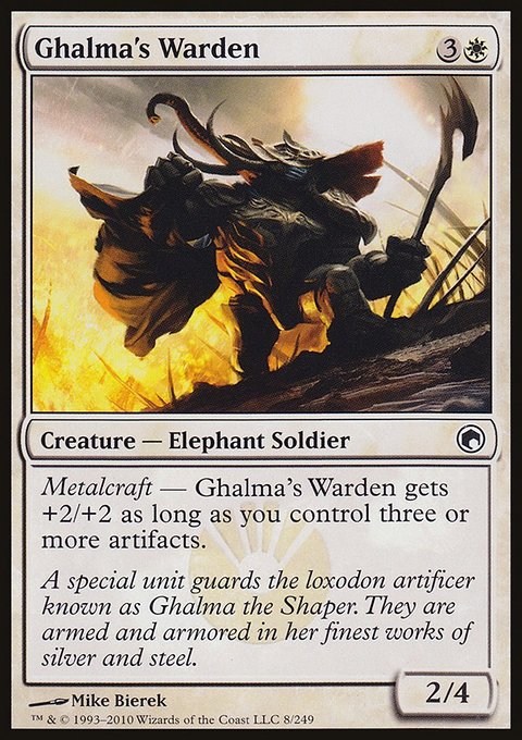 Ghalma's Warden, Scars of Mirrodin #8, Magic: The Gathering card