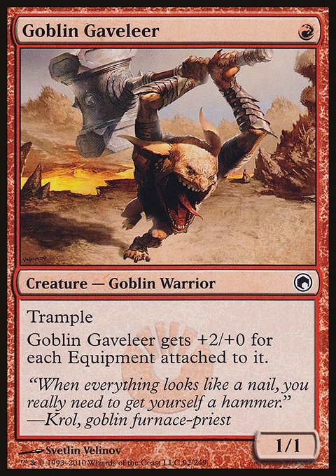 Goblin Gaveleer, Scars of Mirrodin #92, Magic: The Gathering card