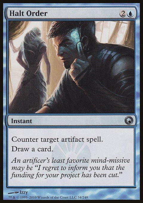 Halt Order, Scars of Mirrodin #34, Magic: The Gathering card
