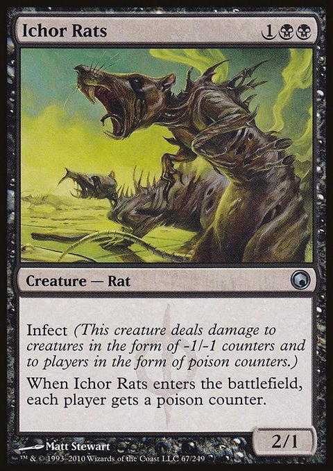 Ichor Rats, Scars of Mirrodin #67, Magic: The Gathering card