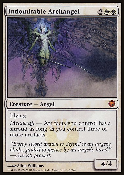 Indomitable Archangel, Scars of Mirrodin #11, Magic: The Gathering card