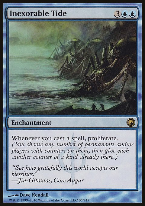 Inexorable Tide, Scars of Mirrodin #35, Magic: The Gathering card