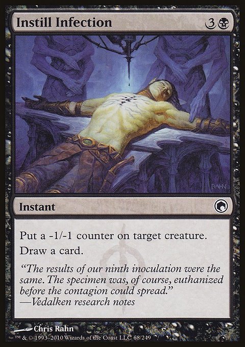 Instill Infection, Scars of Mirrodin #68, Magic: The Gathering card