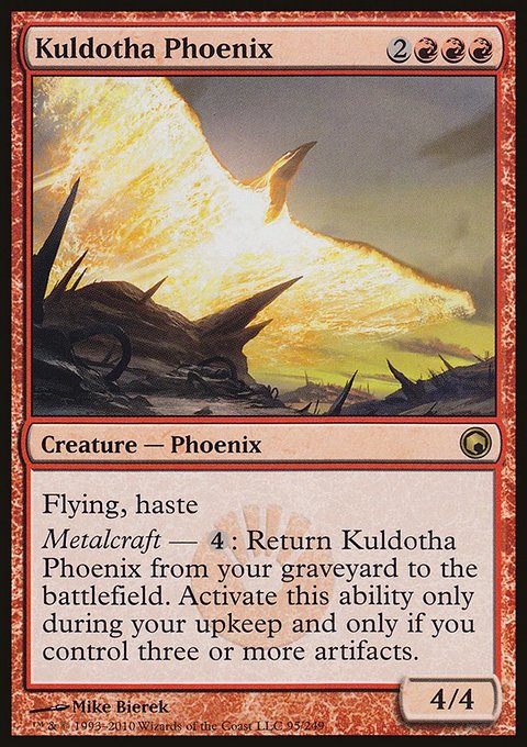 Kuldotha Phoenix, Scars of Mirrodin #95, Magic: The Gathering card