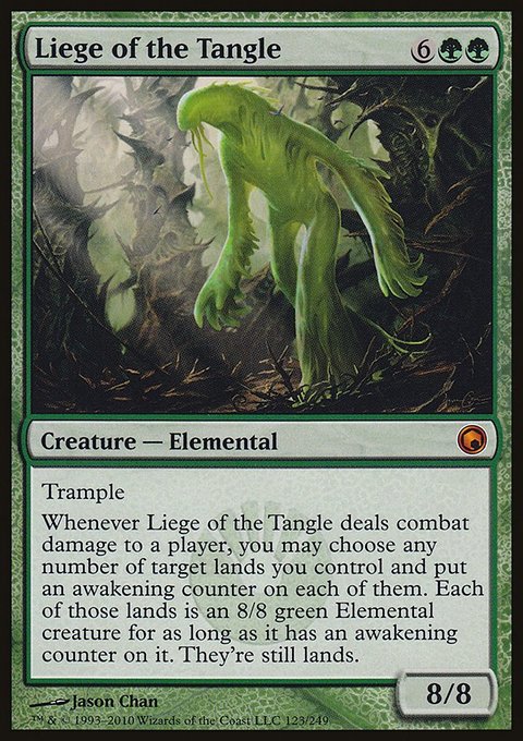 Liege of the Tangle, Scars of Mirrodin #123, Magic: The Gathering card