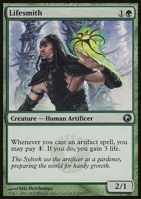 Lifesmith, Scars of Mirrodin #124, Magic: The Gathering card