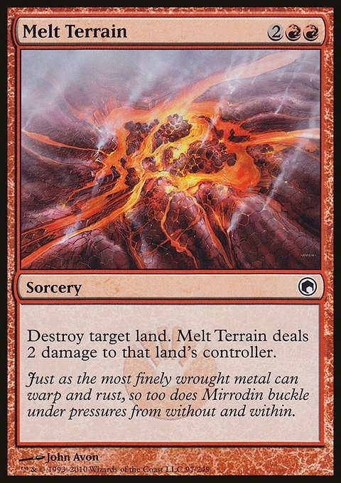 Melt Terrain, Scars of Mirrodin #97, Magic: The Gathering card