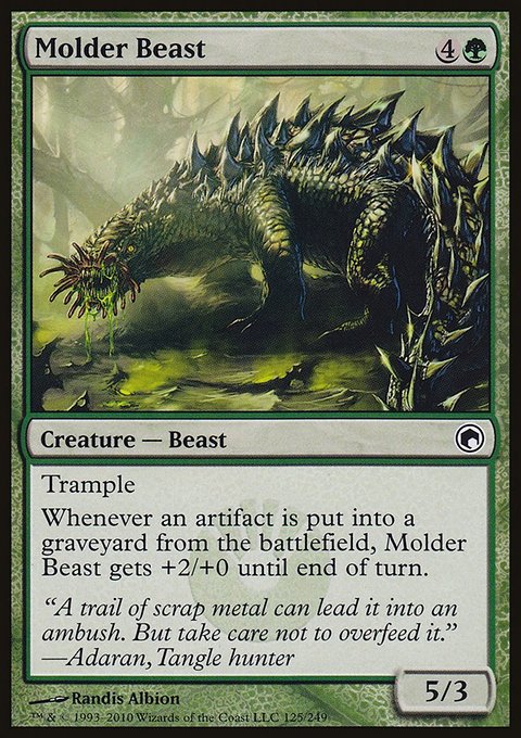 Molder Beast, Scars of Mirrodin #125, Magic: The Gathering card