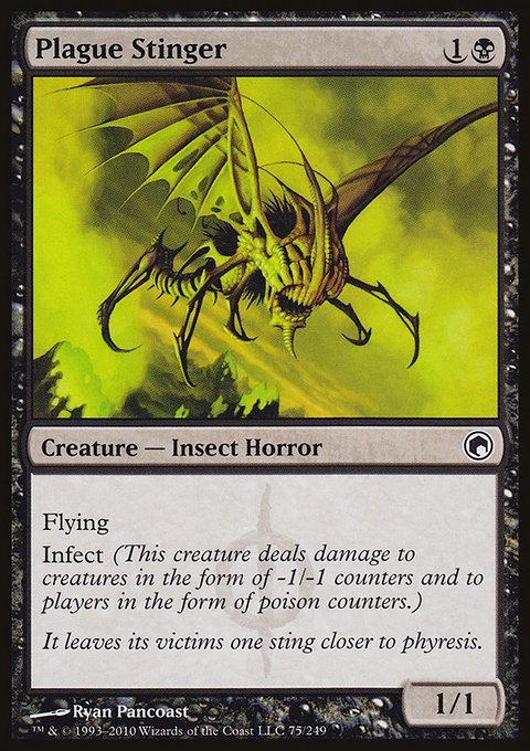 Plague Stinger, Scars of Mirrodin #75, Magic: The Gathering card