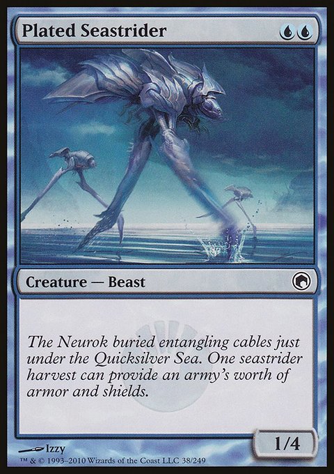 Plated Seastrider, Scars of Mirrodin #38, Magic: The Gathering card