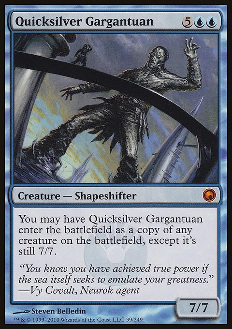Quicksilver Gargantuan, Scars of Mirrodin #39, Magic: The Gathering card