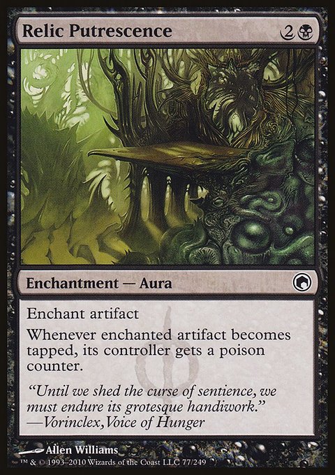Relic Putrescence, Scars of Mirrodin #77, Magic: The Gathering card